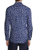 Sikelia Bandana Paisley Button-Front Shirt