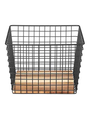 Bins, Baskets & Cabinets Square Wire Grid Basket