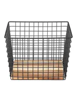 Bins, Baskets & Cabinets Square Wire Grid Basket