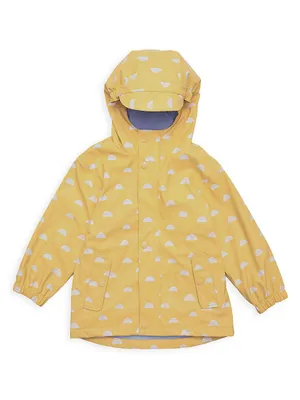 Baby's & Little Kid's Hooded Waterproof Raincoat
