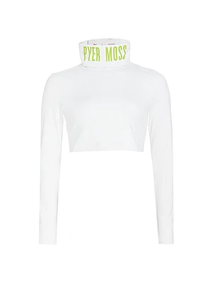 Logo Turtleneck Crop Top