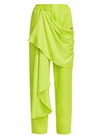 Draped Cotton Twill Pants