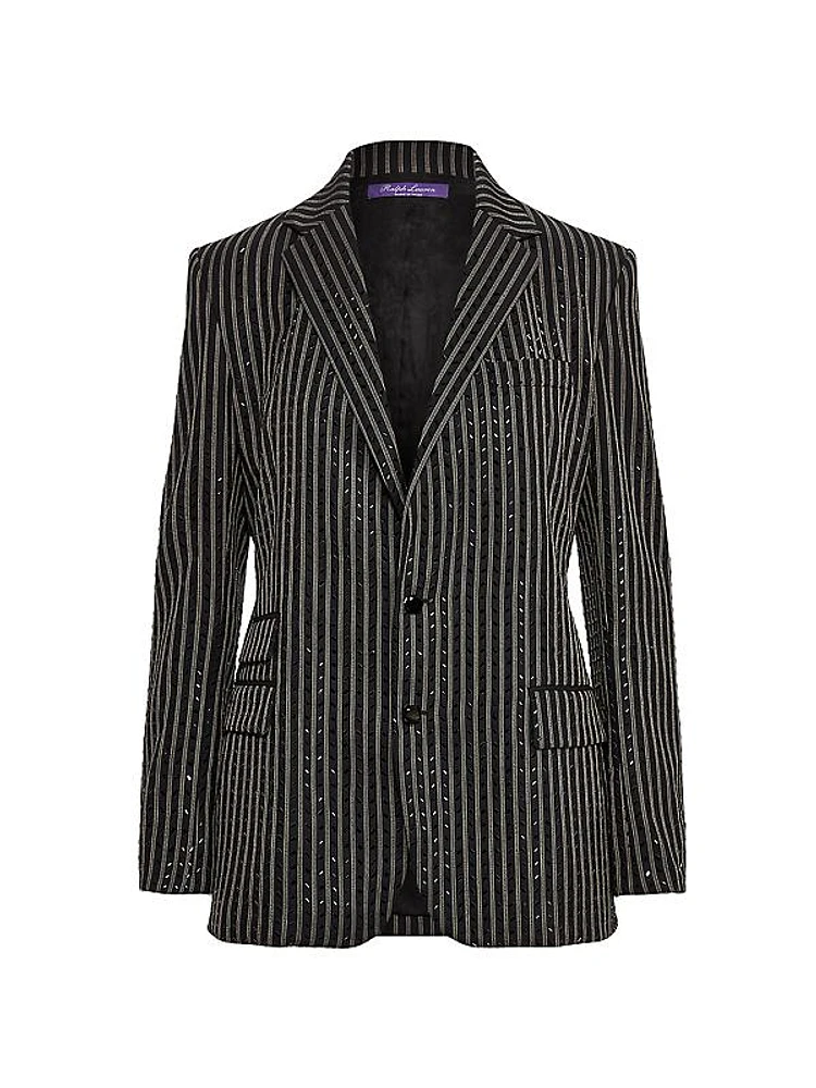 Odera Embellished Striped Jacket