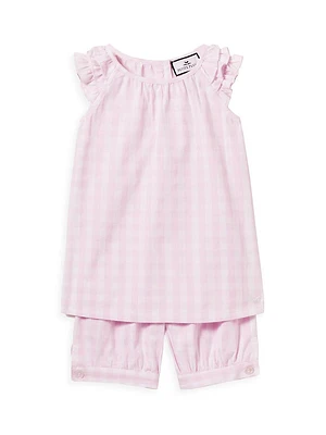 Baby's, Little Girl's & 2-Piece Gingham Amelie Top Shorts Set