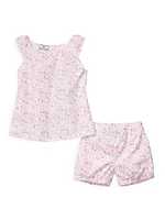 Baby's, Little Girl's & 2-Piece Dorset Floral Amelie Top Shorts Set