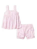 Baby's, Little Girl's & 2-Piece Sweethearts Charlotte Top Shorts Set