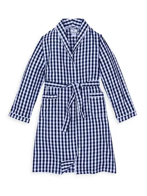 Little Boy's & Gingham Print Robe