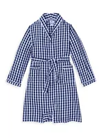 Little Boy's & Gingham Print Robe