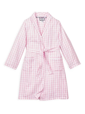 Little Girl's & Pink Gingham Robe