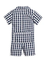 Baby's Gingham Summer Romper