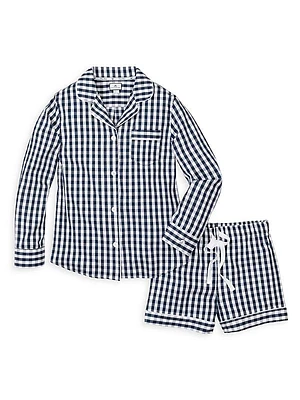 Gingham Long-Sleeve Pajama Set