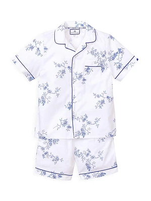 Baby's, Little Girl's & 2-Piece Floral Classic Shirt Shorts Set