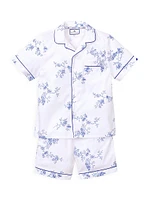 Baby's, Little Girl's & 2-Piece Floral Classic Shirt Shorts Set