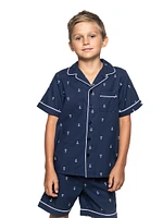 Baby's, Little Boy's & 2-Piece Portsmouth Anchors Shirt Shorts Set