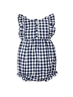 Baby Girl's Gingham Ruffle Romper