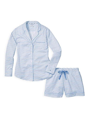 2-Piece La Mer Long-Sleeve Top & Shorts Set