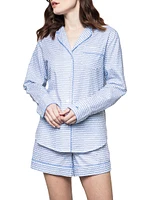 2-Piece La Mer Long-Sleeve Top & Shorts Set