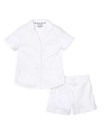 2-Piece Classic Summer Shirt & Shorts Set