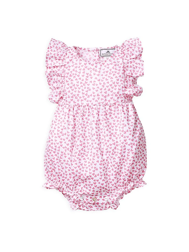 Baby Girl's Sweethearts Ruffle Romper