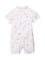 Baby Girl's Easter Gardens Romper