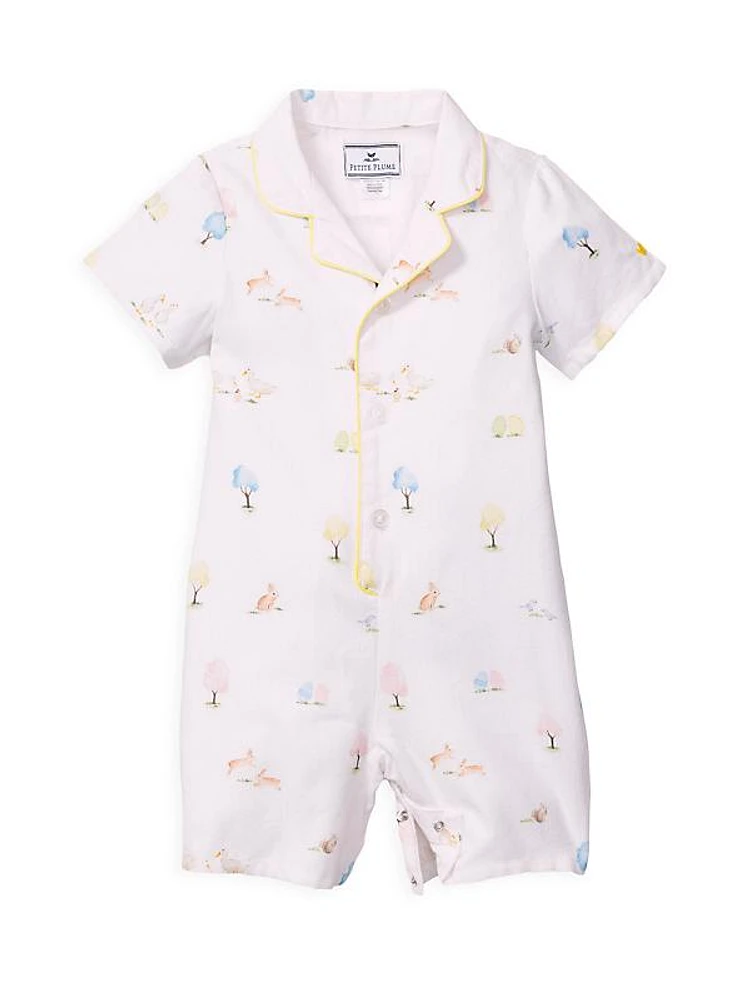 Baby Girl's Easter Gardens Romper