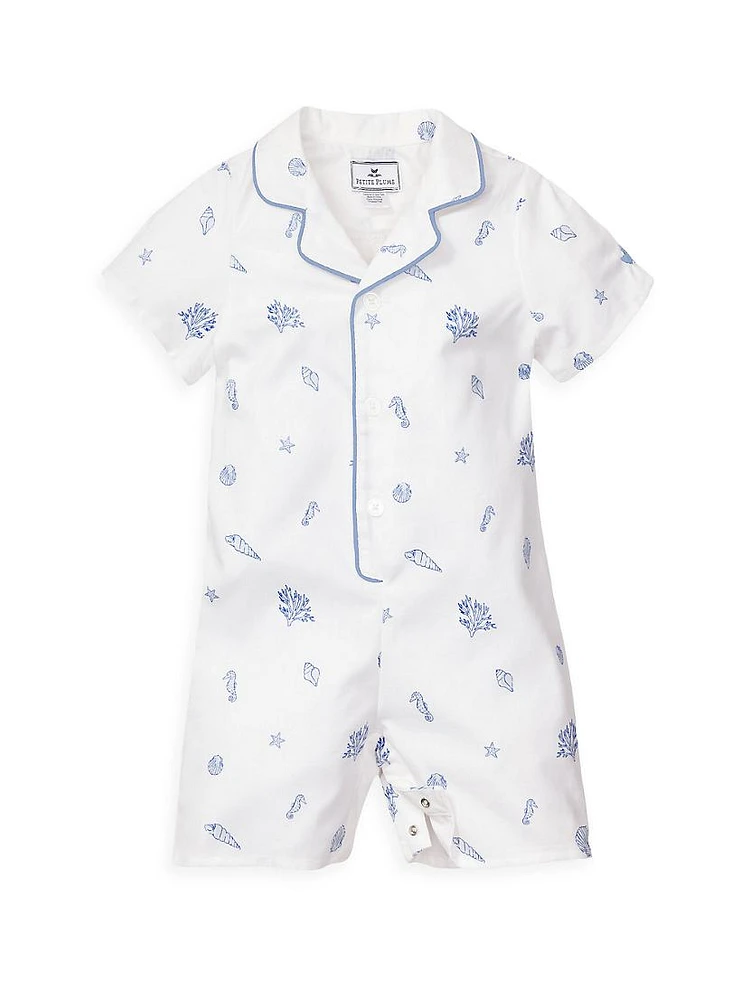 Baby Boy's Suffolk Seashells Classic Romper