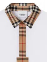 Little Kid's & Johane Vintage Check-Trim Polo Shirt