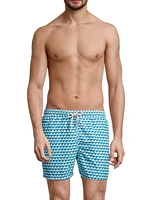 Ultralight Printed 70s Swim Shorts