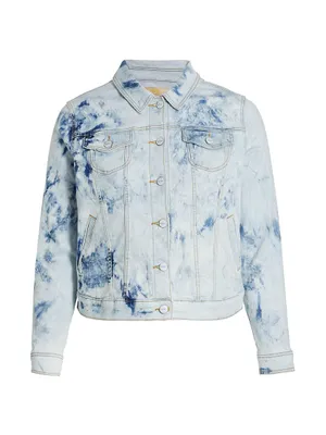 Tie-Dye Denim Jacket