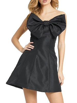 Bow Strapless Cocktail Dress