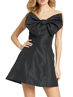 Bow Strapless Cocktail Dress