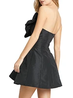 Bow Strapless Cocktail Dress