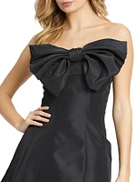 Bow Strapless Cocktail Dress