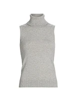 Sleeveless Turtleneck Sweater