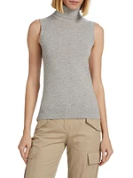 Sleeveless Turtleneck Sweater