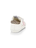 Baby Girl's Suede Star Leopard Booties