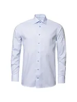 Slim-Fit Textured Solid Shirt