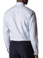 Slim-Fit Textured Solid Shirt