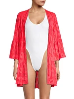 Motley Swirl Jacquard Coverup