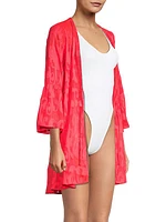 Motley Swirl Jacquard Coverup