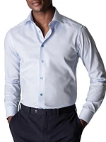 Slim-Fit Textured Solid Shirt