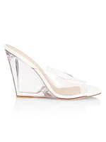 Tia 100 Lucite Wedge Sandals