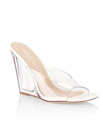 Tia 100 Lucite Wedge Sandals