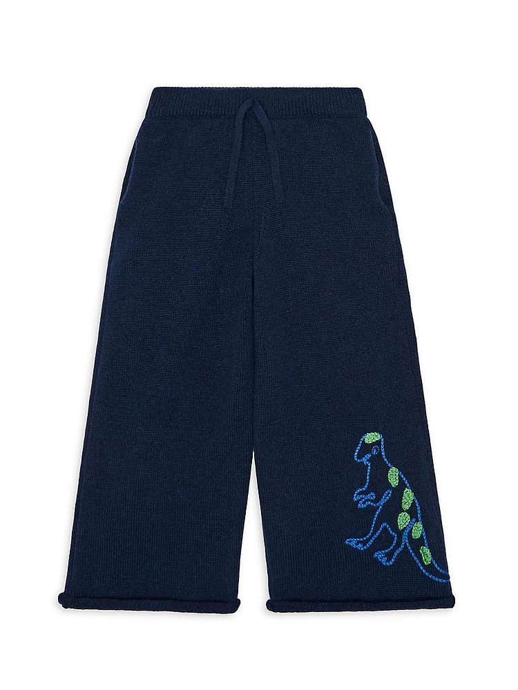 Little Girl's & T-Rex Cashmere Pants