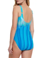 Moroccan Sky One-Piece Swimsuit