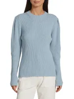 COLLECTION Rib-Knit Wool-Blend Sweater