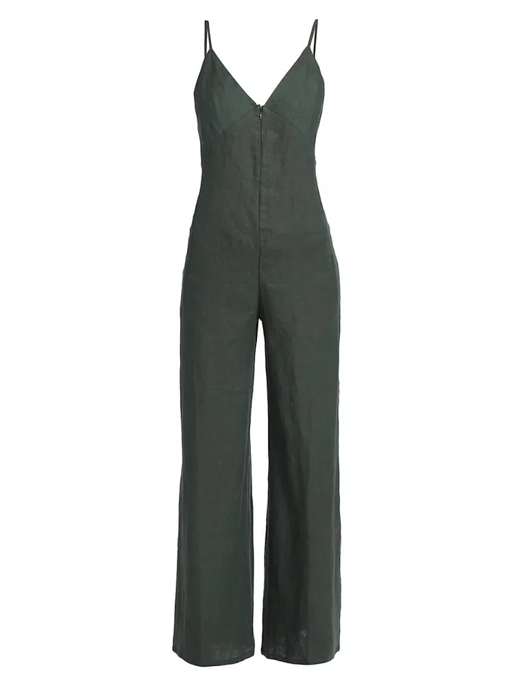 Foxy Silk-Blend Wide-Leg Jumpsuit