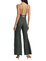 Foxy Silk-Blend Wide-Leg Jumpsuit