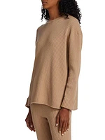 COLLECTION Ribbed-Knit Crewneck Sweater