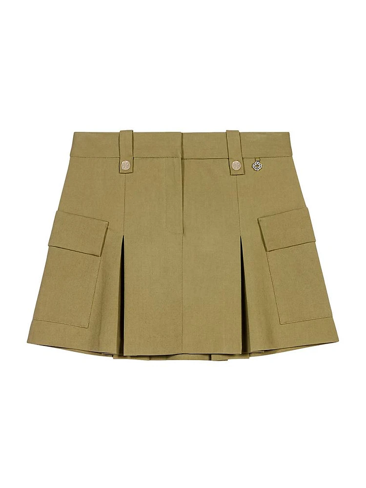 Pleated Mini Skirt